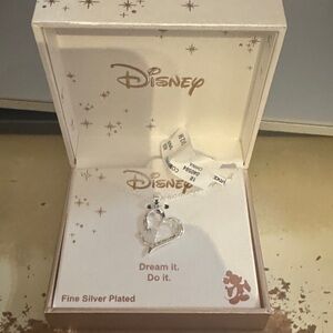 Disney Silver Heart Pendant Necklace